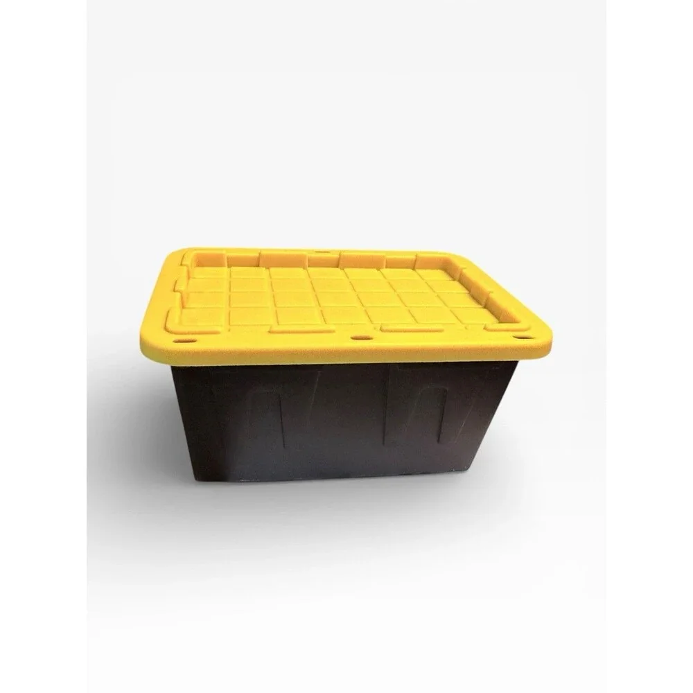 Lowe's Teeny Tote Storage Container 4.8x3.3x2.4 Black Yellow‎ viral ready ship
